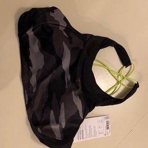 Athleta Freestlye Camo High Neck Bikini Top